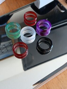 Jade Rings Purple S7 White S7 Black S7 Red S7.5 Brown S7 Green S7 Choice New